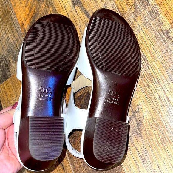 SAS Suntimer Pearl Bone Sandals Size 6 Wide - Picture 16 of 16